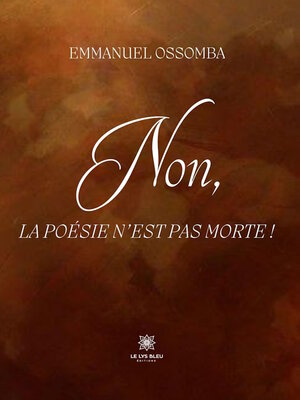 cover image of Non, la poésie n'est pas morte !